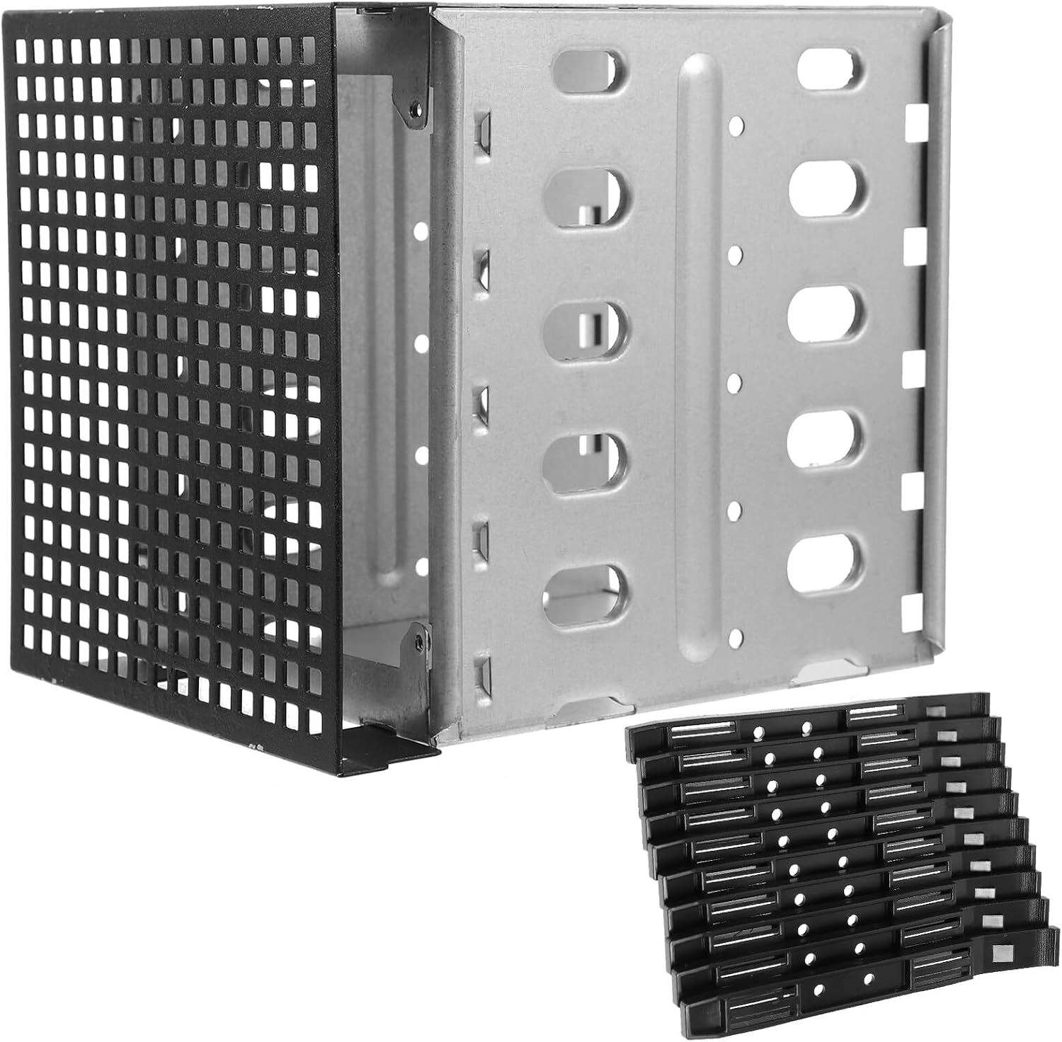 NUOBESTY Hard Drive Bracket Mounting Kit for Desktop Case Drive Cage Rack with Stable Design and Easy Installation Replacement for Broken Drives