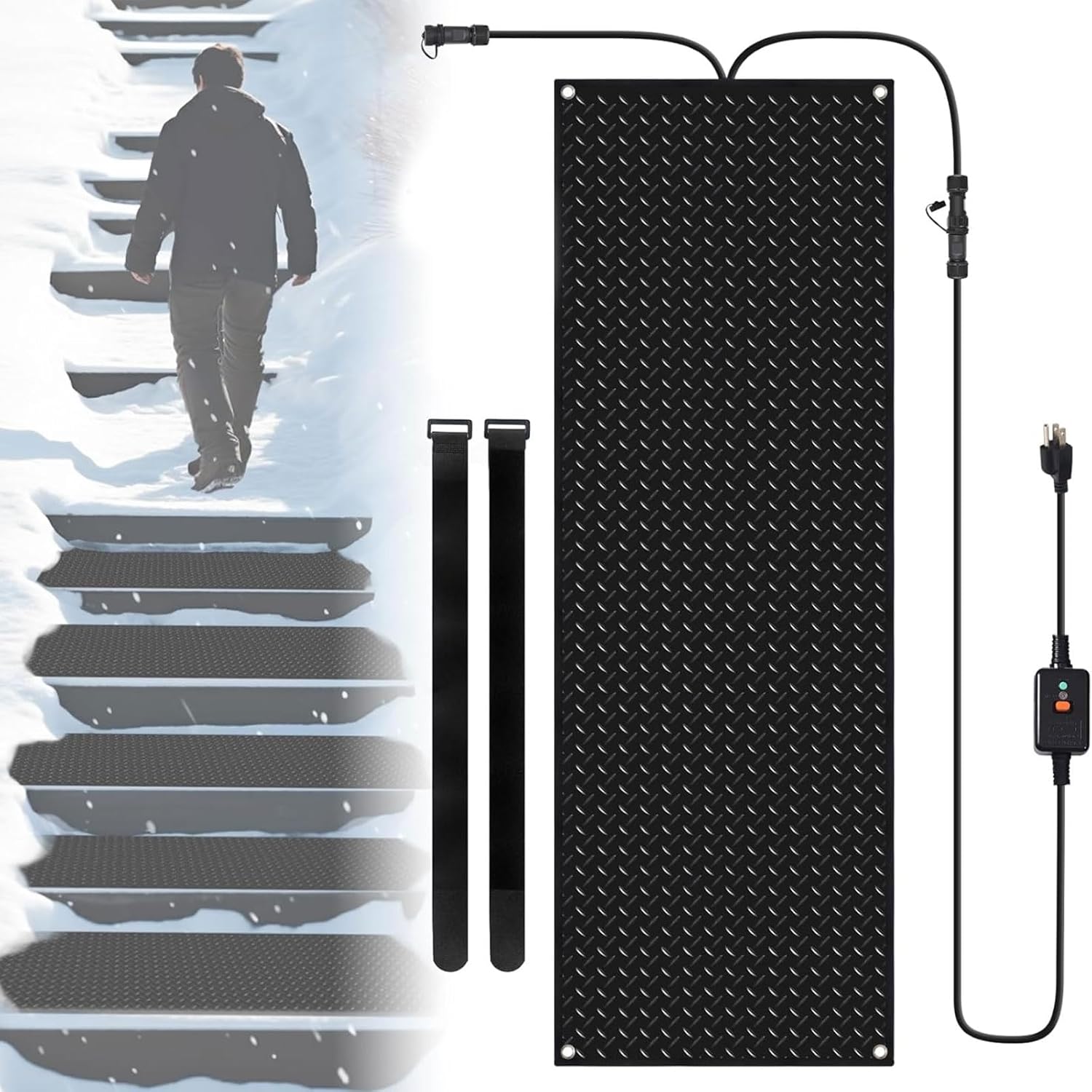 Amazon.com: Heated Snow Melting Walkway Mat,Heated Snow Melt Mats Non ...