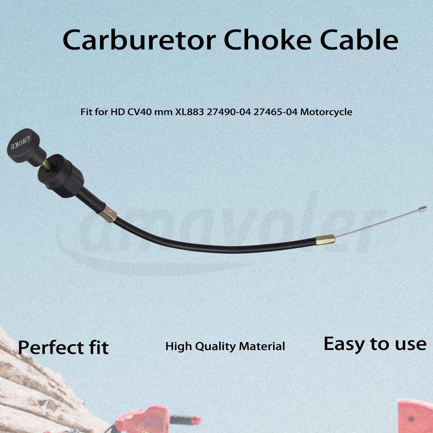 Carburetor Choke Cable For Harley CV40 – Fit Softail, Dyna, Low Rider Models