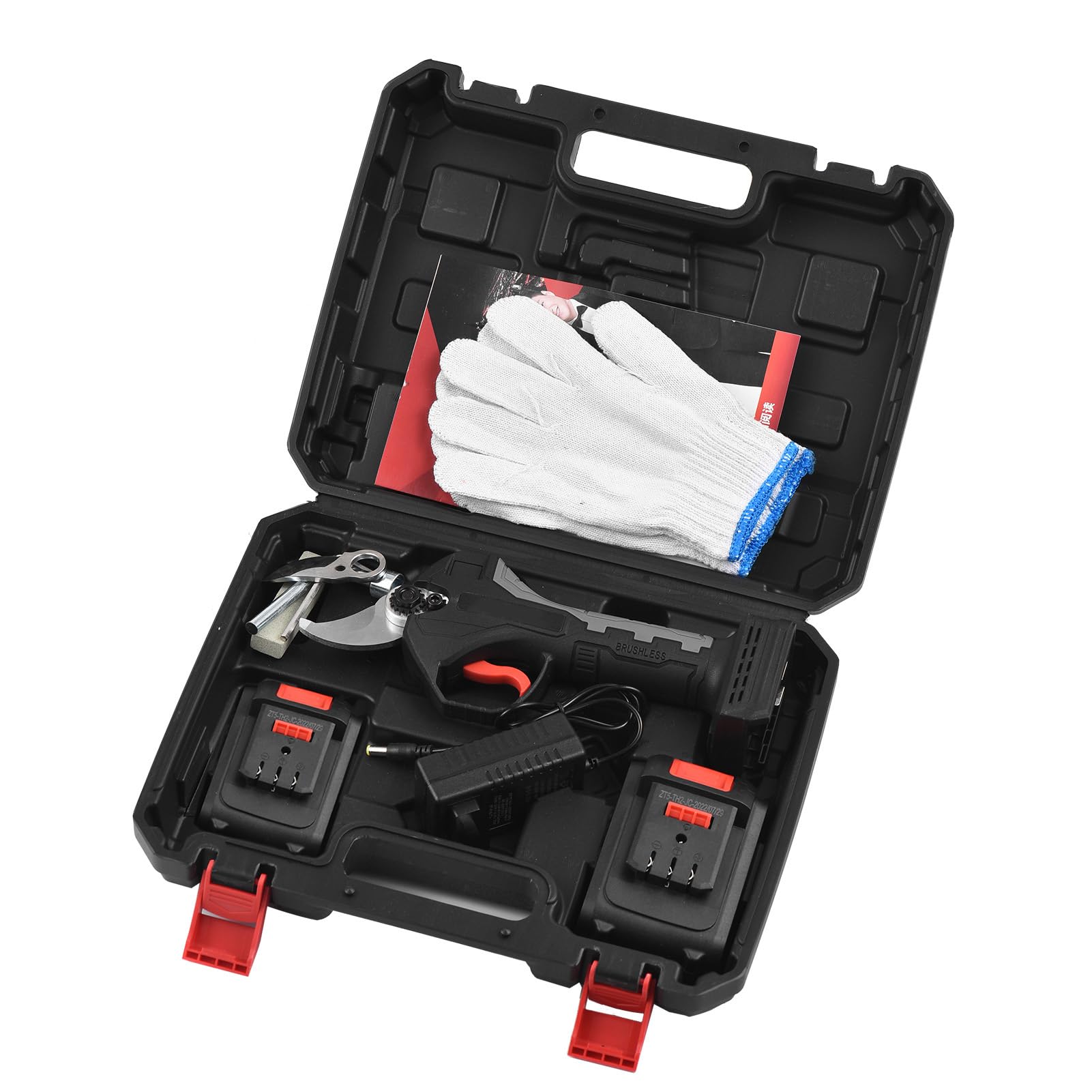 Weytoll Tijeras de Podar Electricas 30mm 800W 21V 2000mAh 2 Baterías Tijeras De Podar Inalámbricas 1.6lb Tijeras de Jardín 7 horas de Trabajo Constante