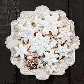 Comais Christmas Snowflake Shaped Cookie Cutters Set Stainless Steel 10Pcs | Winter Snowflake Assorted Biscuit & Fondant Molds, Perfect for Xmas Holiday Baking, Cake Decorating and Handmade DIY Crafts