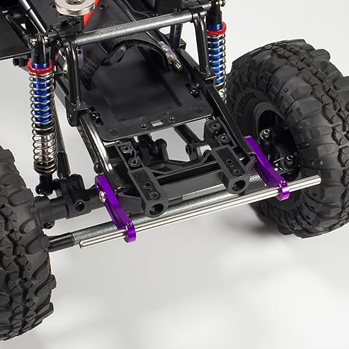 Miniatura 4 de AMK Parachoques RC de aleación de aluminio modular 110 RC Crawler parachoques delantero trasero Bull barras para 110 RC Crawler LCG Rigs construye