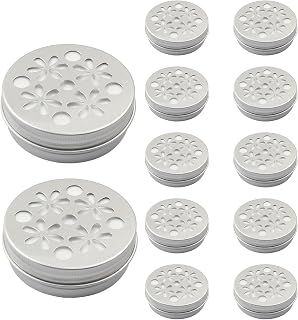 12Pcs Dog Scent Training Boxes, Aluminum Dog Scent Training Container, Dog Scent Work Tins with Plum Blossom Hollow Lid for Work Dogs Training(Plum Blossom)