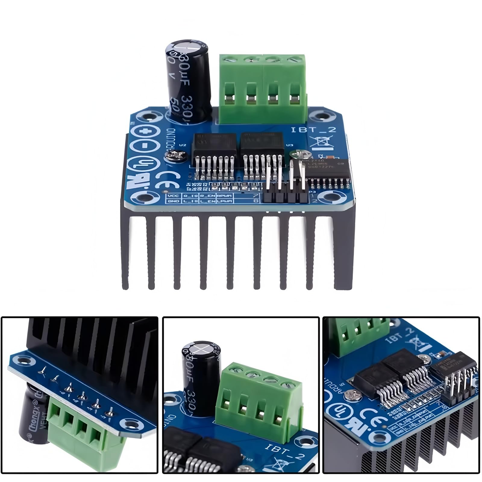 XIAOJUN Modulo Driver Motore BTS7960 43A - Controllo Motori Alta Potenza Per Progetti Elettronici - Foto 3