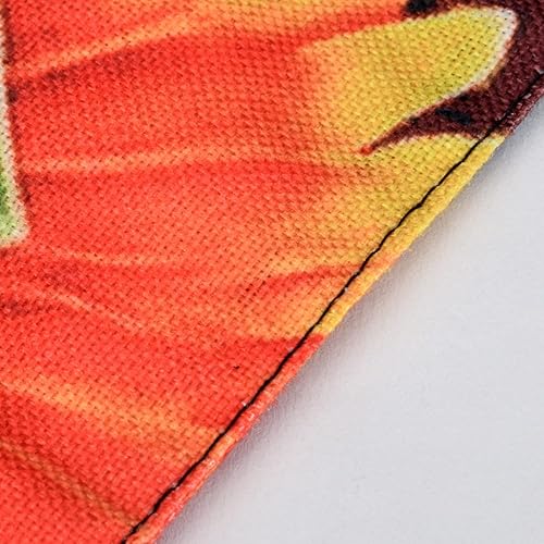 Miniatura 3 de Bandera de jardín de girasol de otoño con luces, arpillera LED solar, bandera de otoño de 12 x 18 pulgadas, doble cara para jardín, patio, césped,