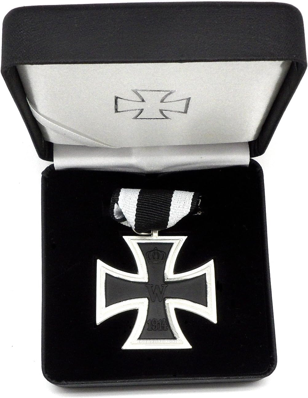 Order 1st World War Iron Cross 2nd Class 1914 with Leather Case EK2