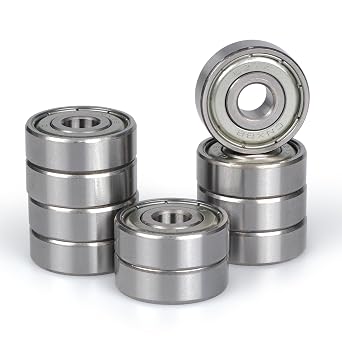 10pcs 627ZZ Ball Bearing, Double Metal Sealed Deep Groove Bearings 7x22x7mm, High Temperature High Speed and Low Noise, Chromium Bearing Steel 10, 627-ZZ