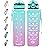 Enerbone 32 oz Drinking Water Bottle with Times to Drink and Straw, Motivational with Carrying Strap, Leakproof BPA & Toxic Free, Ensure You Drink Enough Water for Fitness Gym Outdoor