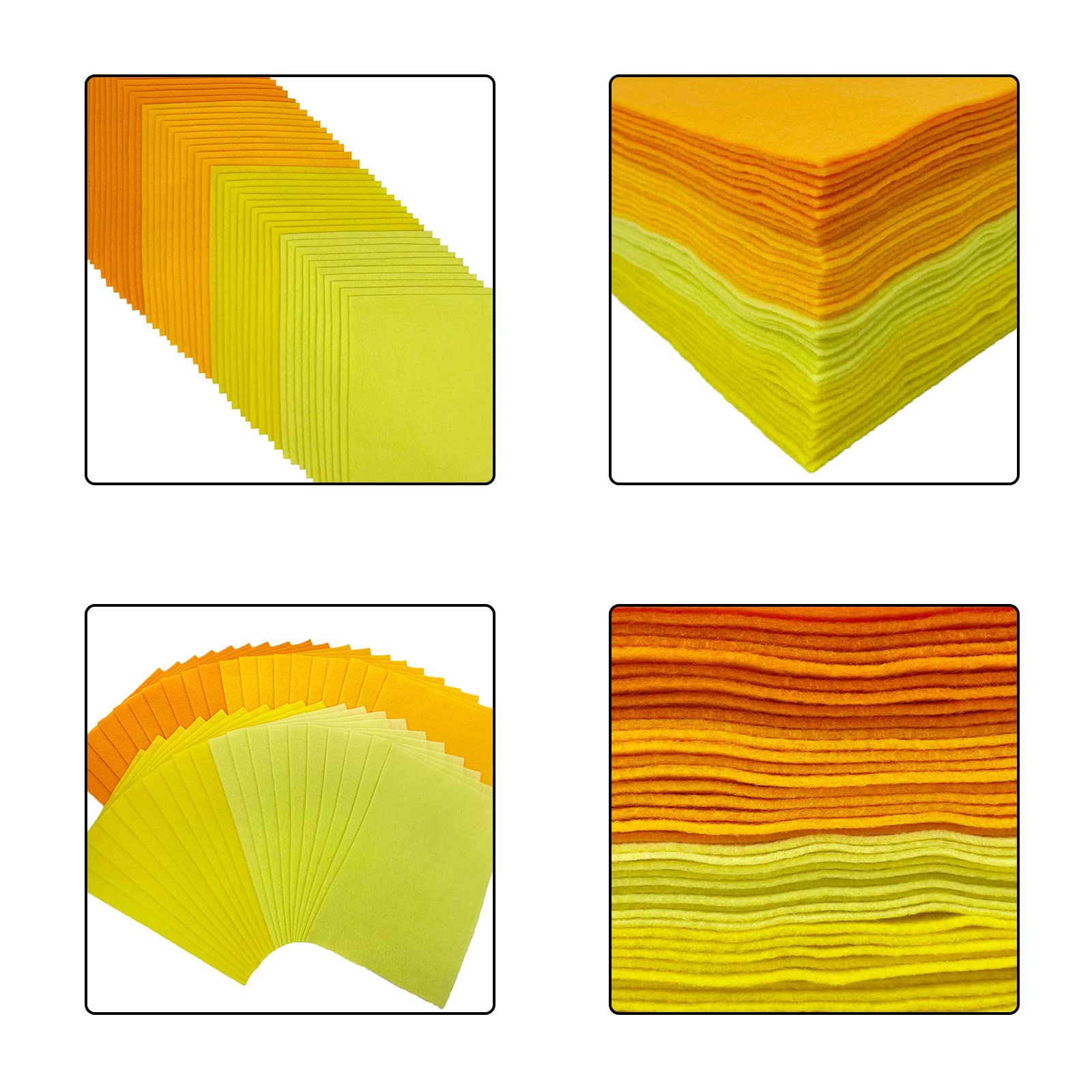 16 Stück Bastelfilz Set - 4 Farben, 20x30cm, 1mm Stark Für DIY Projekte