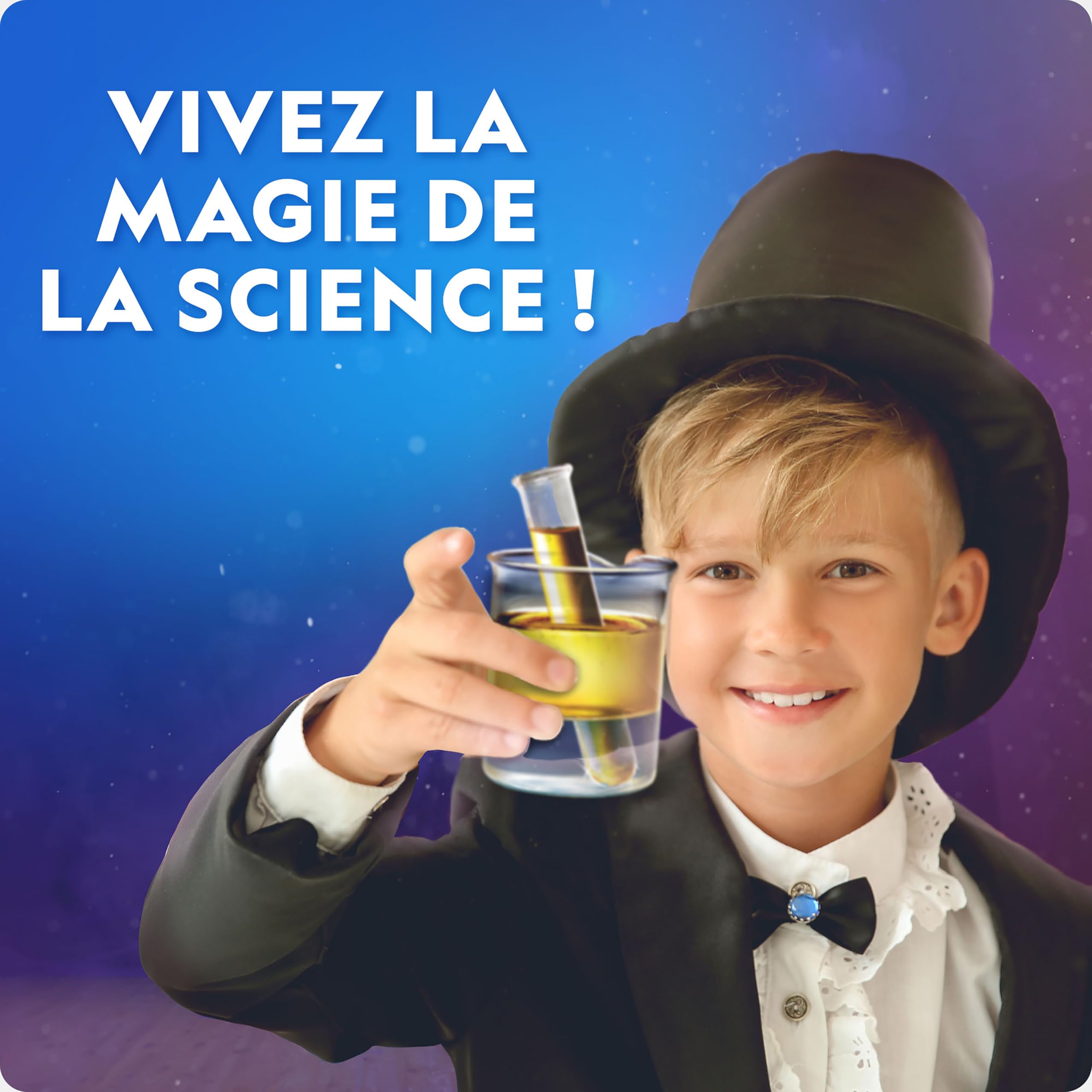 NATIONAL GEOGRAPHIC Science Magic Kit – Plus de 100 expériences scientifiques et tours de magie pour enfants, coffret de chimie et kit d’activités STEM, jouet éducatif et amusant pour enfants