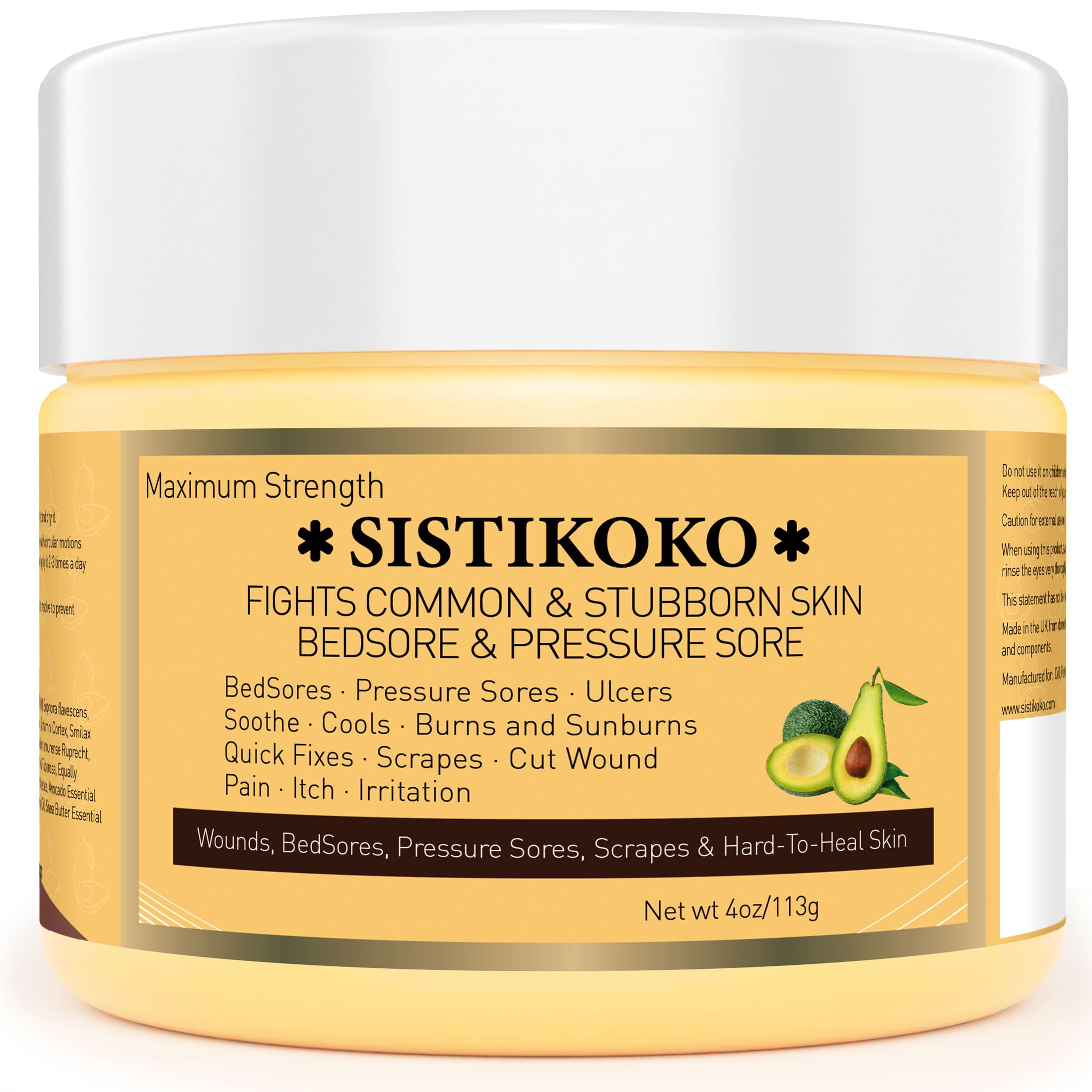Manuka Honey 5x Accelerated Healing Relief Care Products, Advanced Cream for Buttocks Bed Sores Cream, Pressure Sores, Wounds, Ulcers, Cuts, Scrapes, Burns Deep, Fast-acting, Non-greasy and irritating