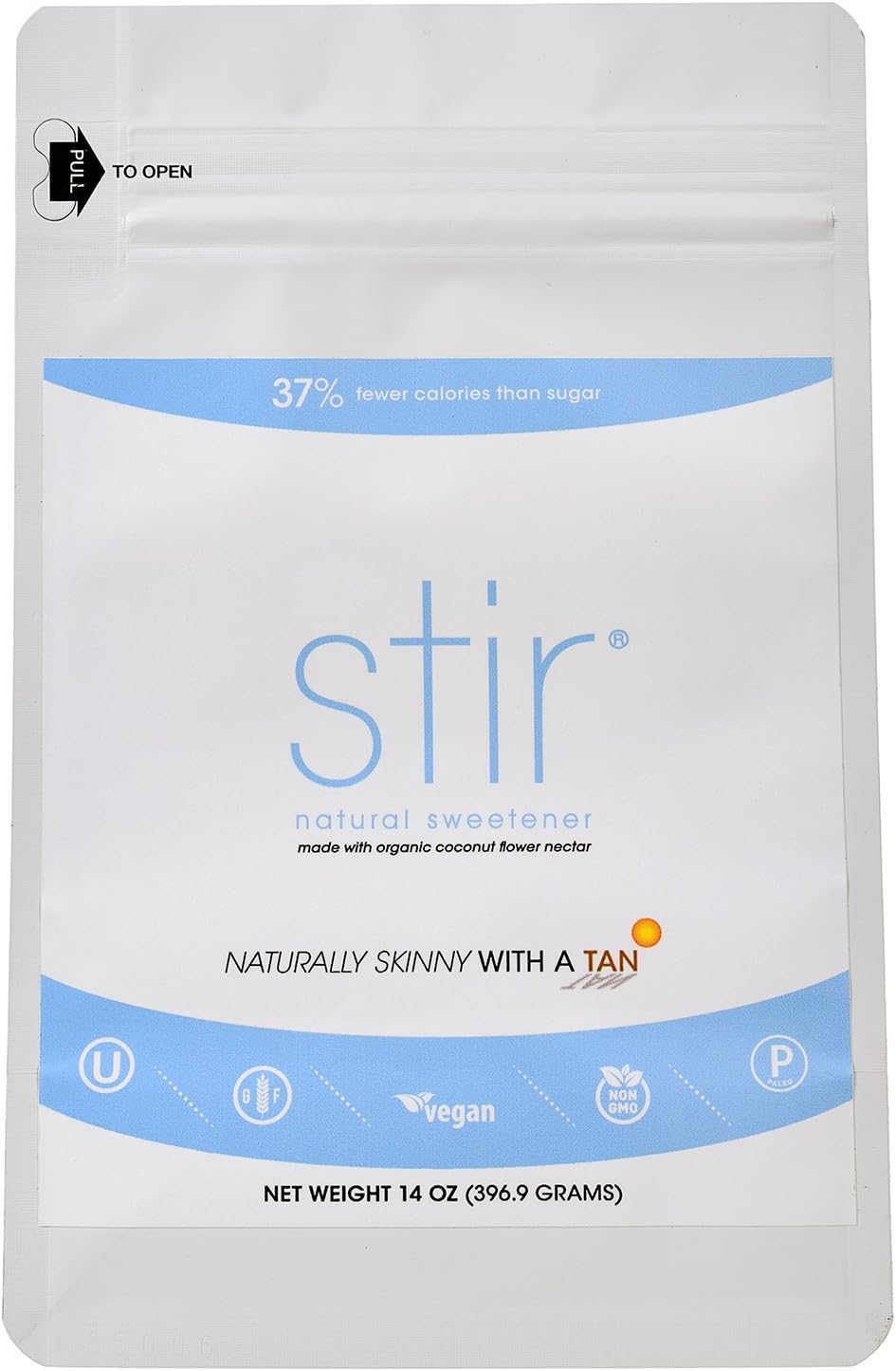 Stir Natural Sweetener 14 oz bag - Sweet with Benefits. Mother Nature approved.