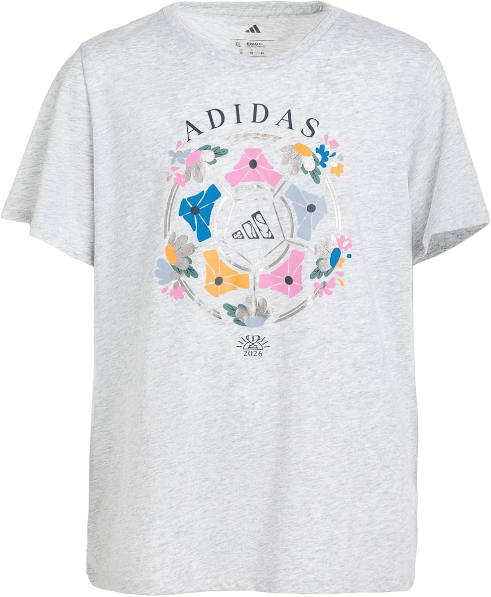 Camiseta adidas de ajuste regular para niñas (niños grandes)