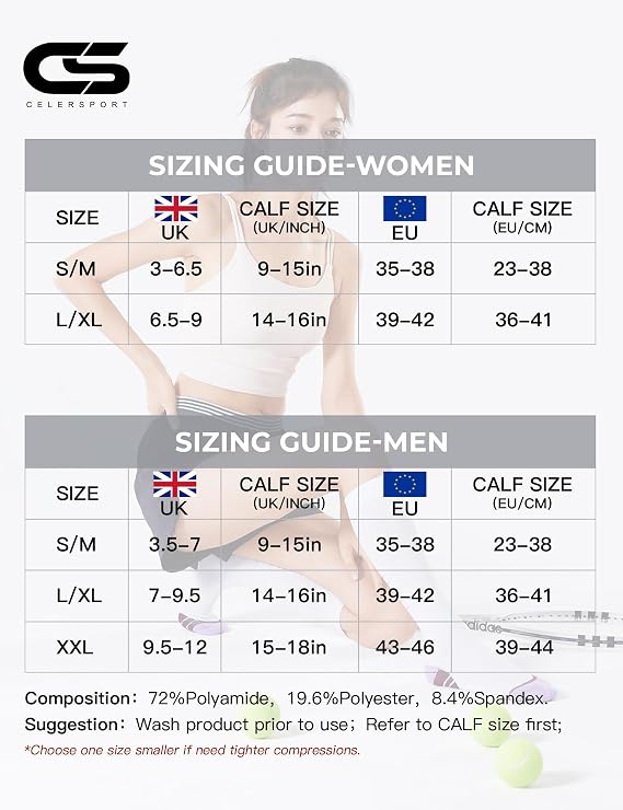 3 Pairs Compression Socks for Women Men 20-30mmHg Travel Flight Socks