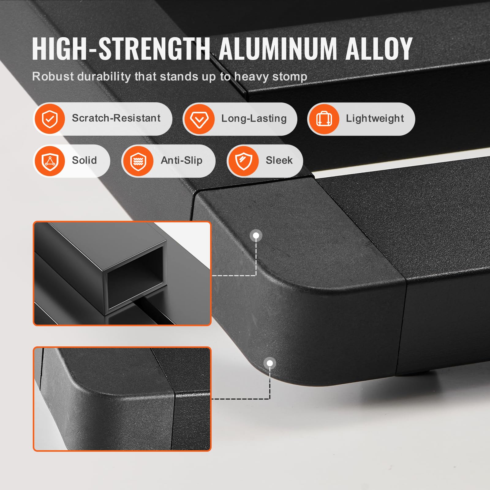VEVOR gitarowy 508 x 280 mm, stop aluminium, 1,2 kg, super lekki, składany do efektów gitarowych, z torbą do przenoszenia, zapięcie na rzepy, paski rolowane do 10-12 pedałów gitarowych