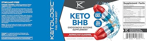 Miniatura 5 de KetoLogic BHB - Complemento Keto - Suprime el AppetitoAumenta la EnergíaBajo en carbohidratoselectrolitos  Sales Beta-Hidroxibutirato, 1
