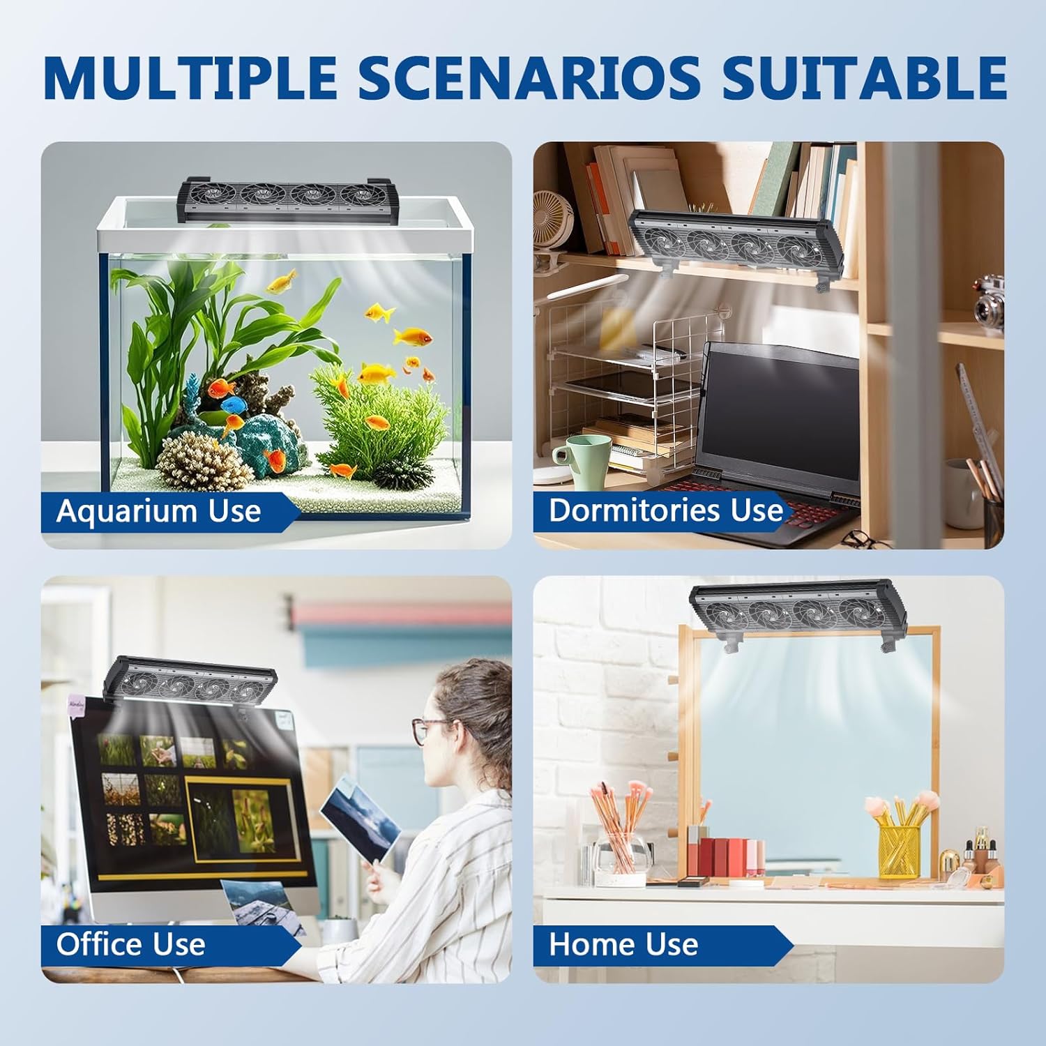 42Gal Aquarium Chiller & Aquarium Cooling Fan 4 Head