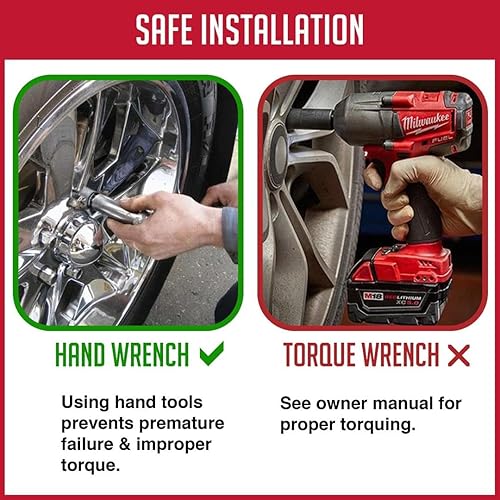 Miniatura 6 de Wheel Accessories Parts 20 tuercas de rosca de 916 pulgadas, 1.90 pulgadas, hexagonales de 34 pulgadas, color negro, cromado, para Dodge Dakota