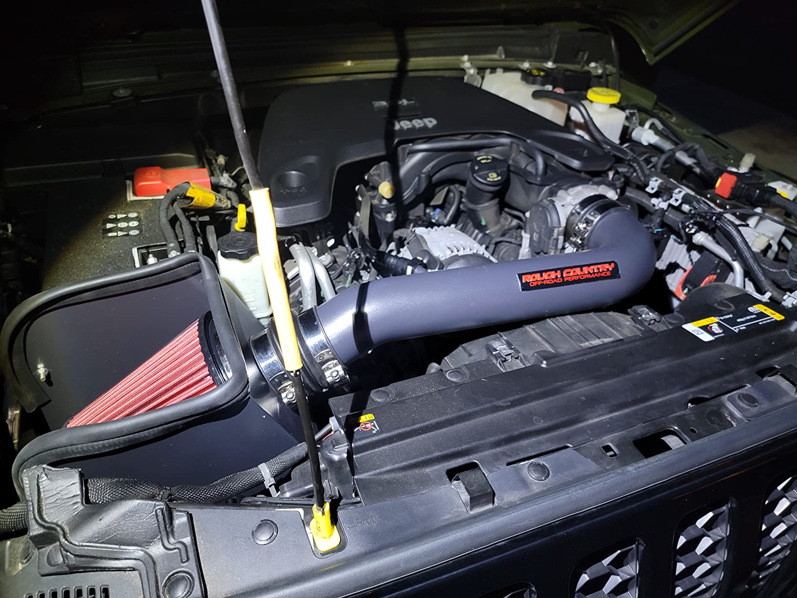 $25/mo - Finance Rough Country Cold Air Intake for 18-23 Jeep Wrangler ...