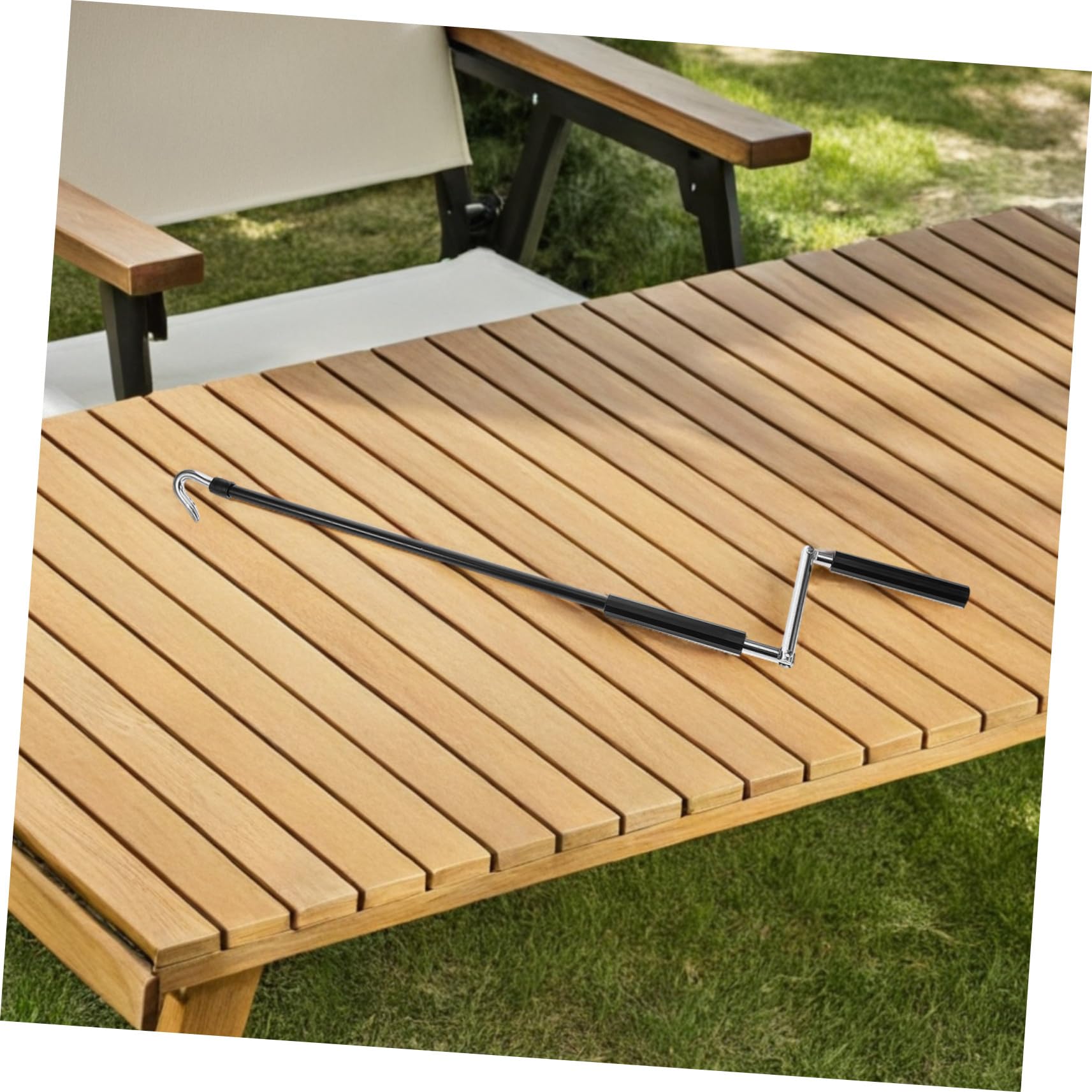 Manivelle pour Store Extérieur Robuste en Métal et Plastique Noir, Compacte et Facile à Utiliser, pour Auvent et Toile D'ombrage en Intérieur et Extérieur