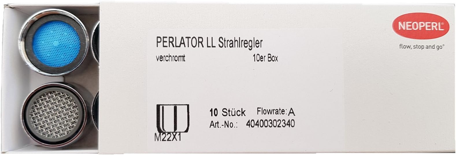 Neoperl Aeratore (aeratore, Perlatore) M24 X 1 – Portata: 5 L/min, Anticalcare, Cromato – 70581898 - Foto 13