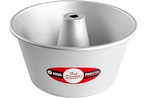 Fat Daddio's PAF-8375 Anodized Aluminum Angel Food Cake Pan, 8 Inch