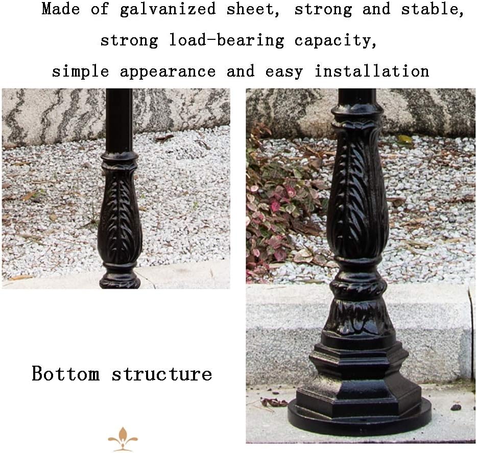 Letterbox Weatherproof Post Box Decoration Large Retro Vertical Mailbox Villa Outdoor Floor Rainproof Outdoor Garden Letterbox (Color : A)