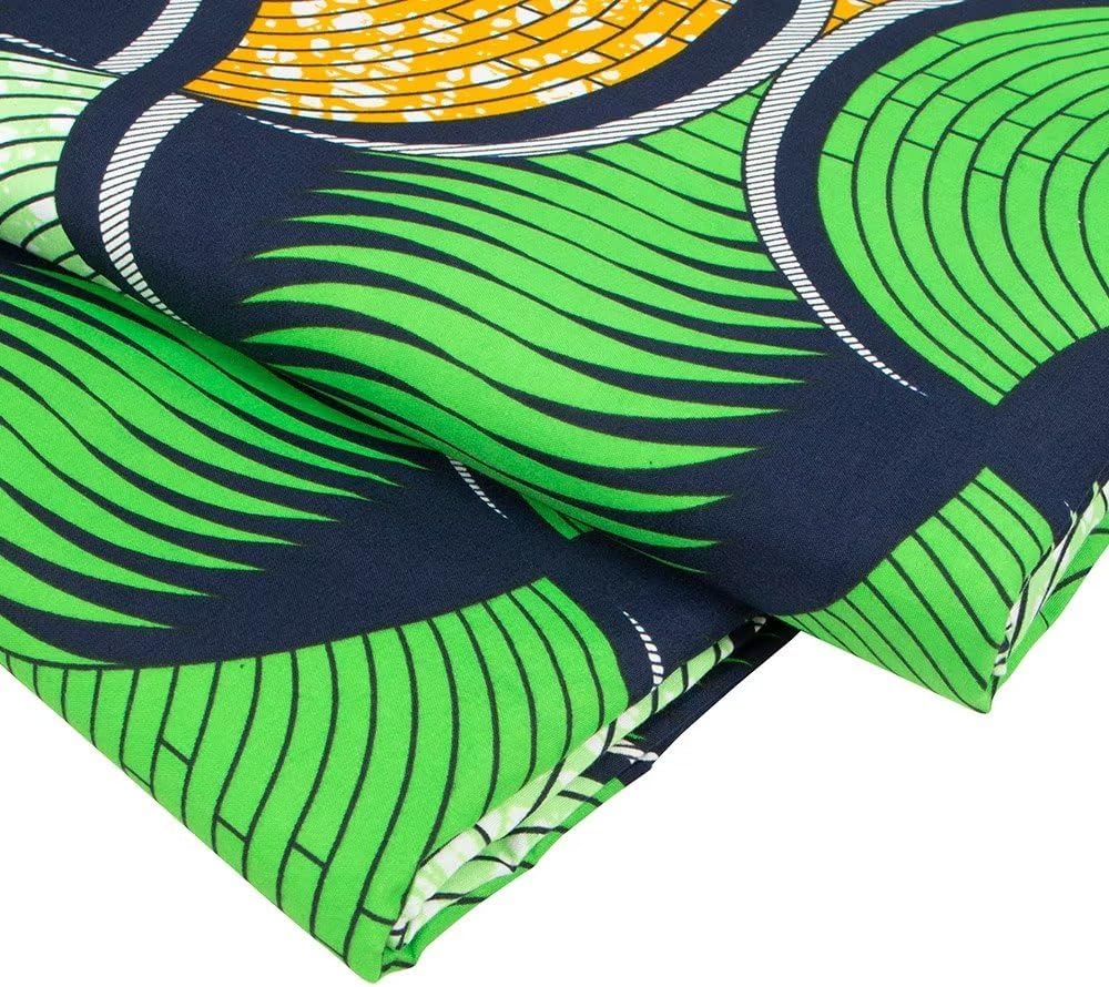 African Fabric Polyester Material for Clothes 6 Yards Ankara Wax Prints Fabrics for Sewing by The Yards