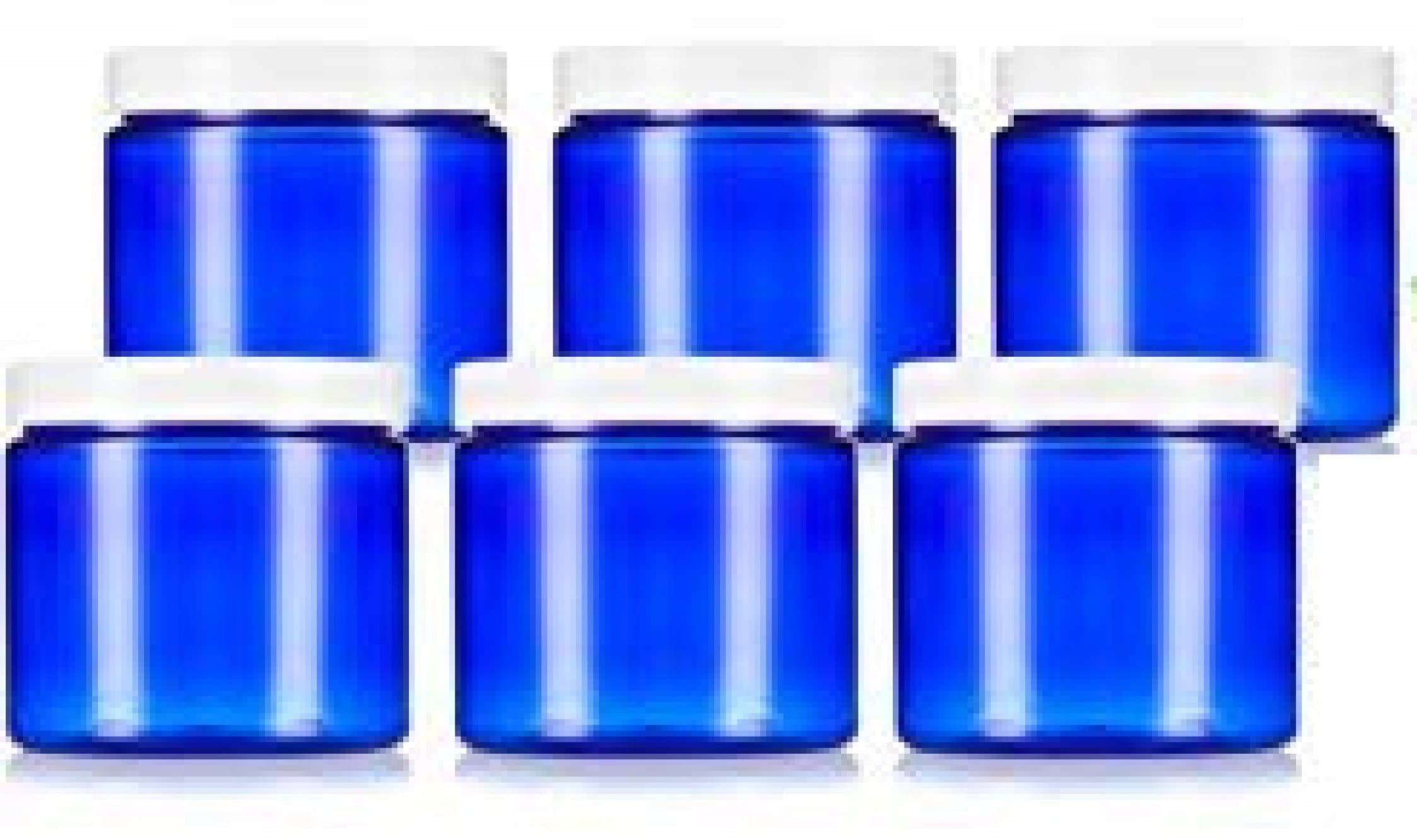Bocaux rechargeables bleu cobalt 473 ml pour organiser votre salle de bain et vos soins DIY