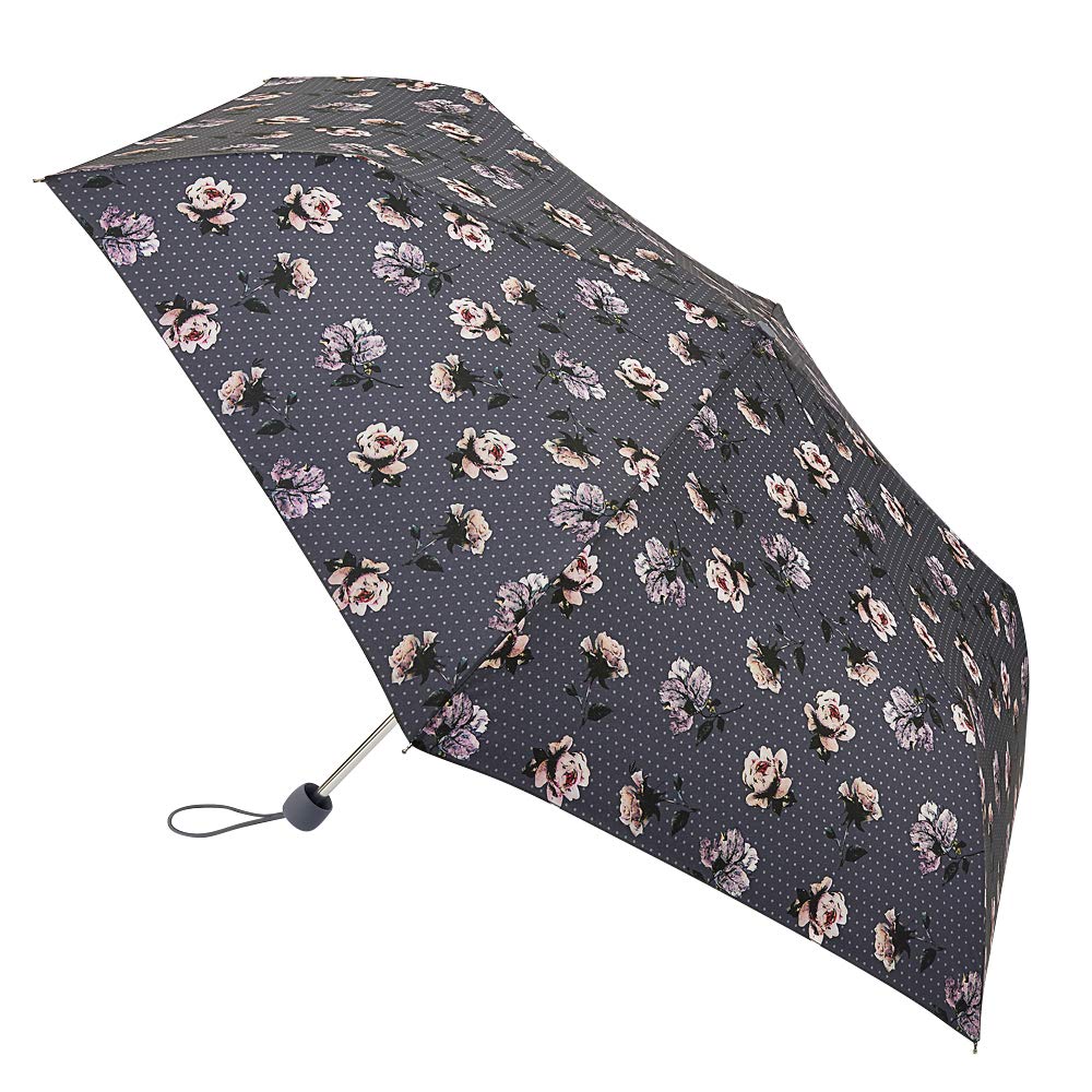 Fulton Grey Superslim 2 Umbrella - Flower Press