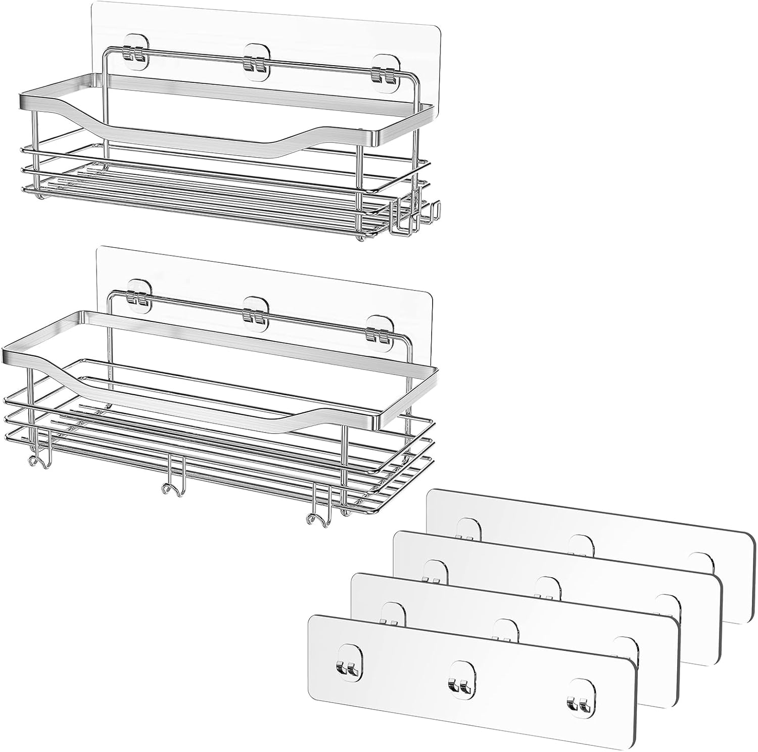 Orimade Shower Caddy Bundle with Adhesive Replacement Strip