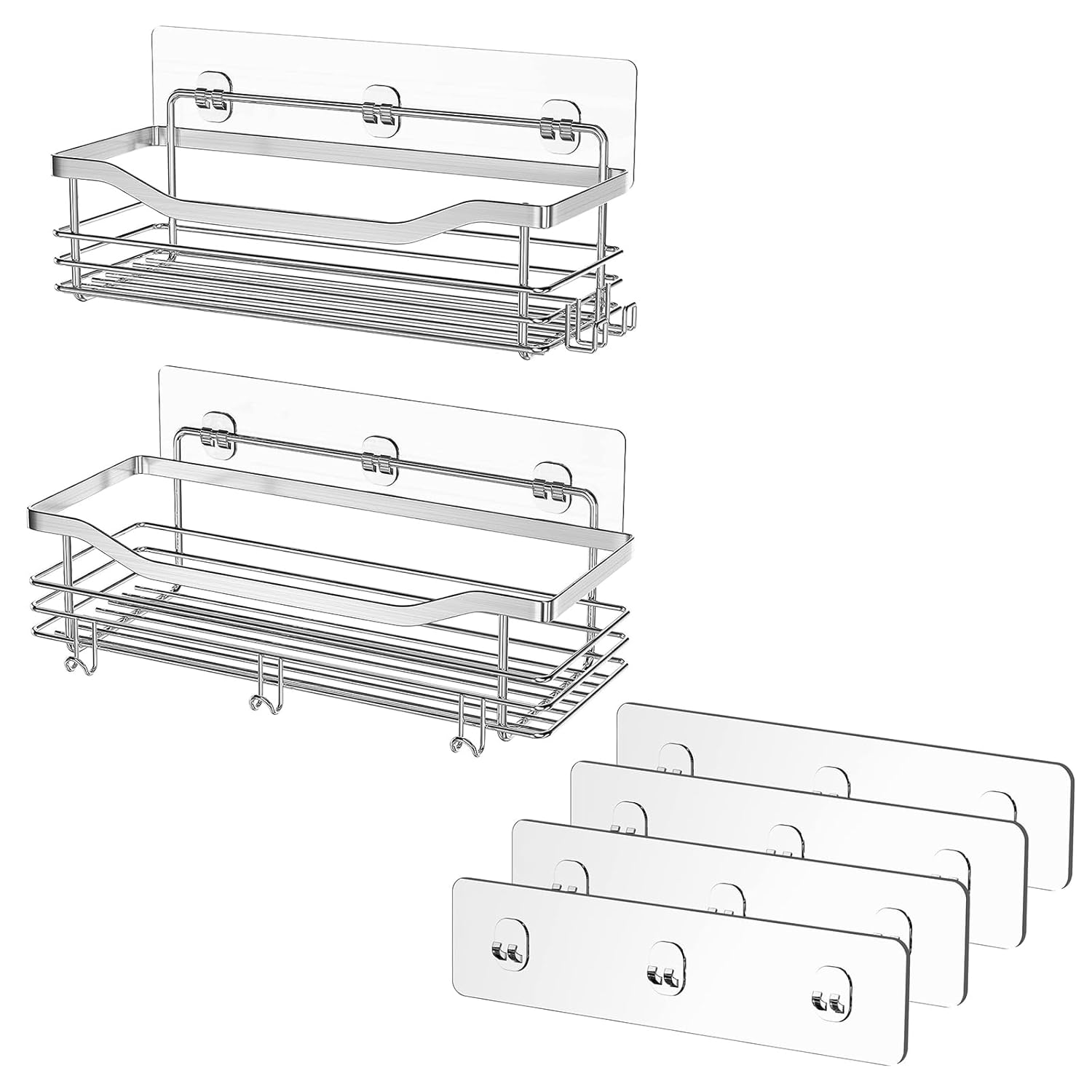 Orimade Shower Caddy Bundle with Adhesive Replacement Strip