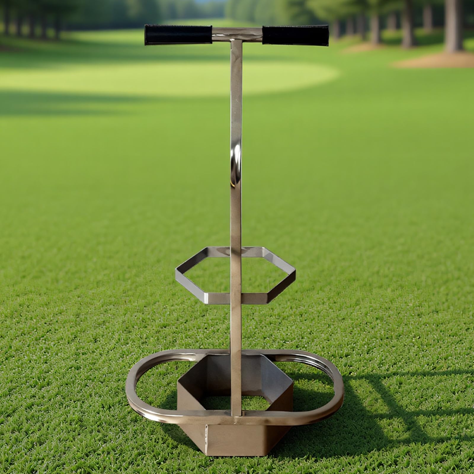Strumento per la riparazione del tappeto erboso da golf, taglierino in acciaio inossidabile resistente con manici ergonomici, lama affilata per una facile manutenzione del prato e rimozione dell'erba