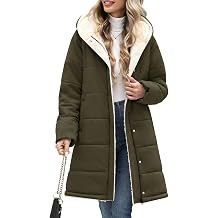 Women Winter Down Coat Fleece Long Warm Hooded Parka Puffer Padded