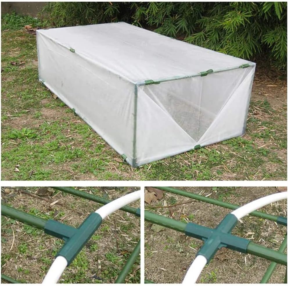 Set of 14pcs Greenhouse Frame Connectors 16MM PVC Fitting 3 Types Heavy Duty Garden Frame Building Canes Connector (For 16mm Rods)