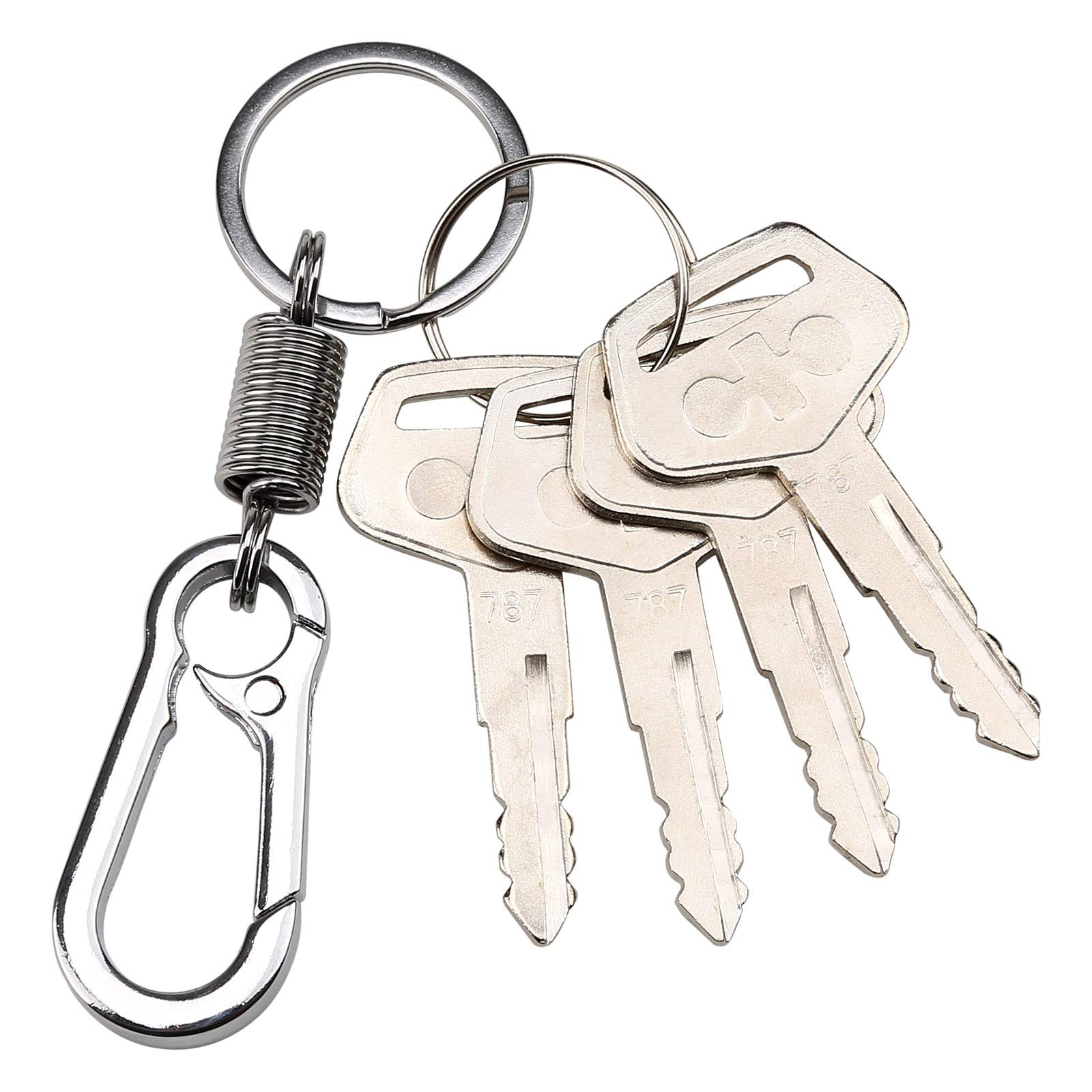 10L0L4pcs 787 Ignition Keys with Keychain for Heavy Equipment Excavator Backhoe Dozer Komatsu, Kalmar, Dressta, Sakai