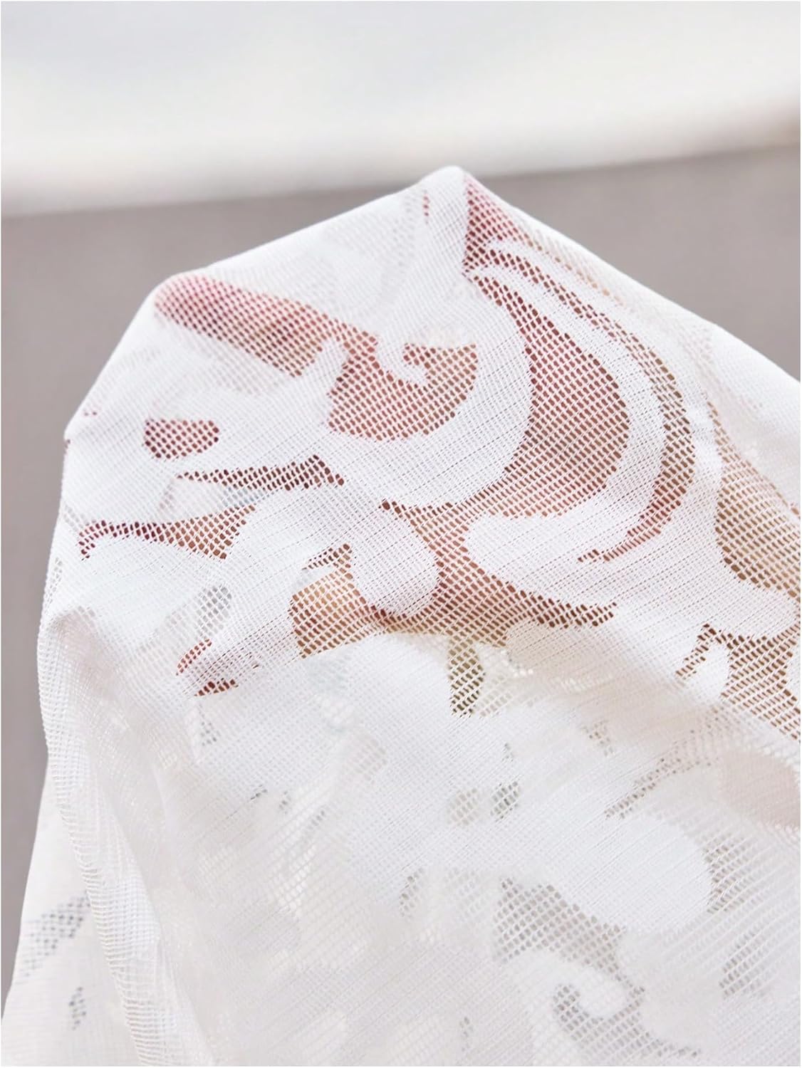 OYOANGLE Men's See Through Lace Embroidery Mesh Tank Top Crew Neck Muscle Sleeveless Tops Clubwear - Image 4