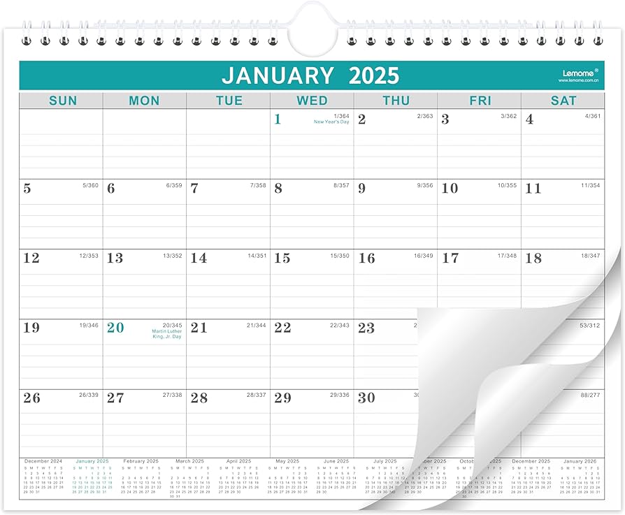 Amazon.com: 2025 Wall Calendar - Monthly Calendar 2025, 8.5 amazon-com-2025-wall-calendar-monthly-calendar-2025-8-5-x-11-january-2025-to-december-2025-calendar-with-twin-wire-bound-wall-calendar-with-writing-blocks-office-products