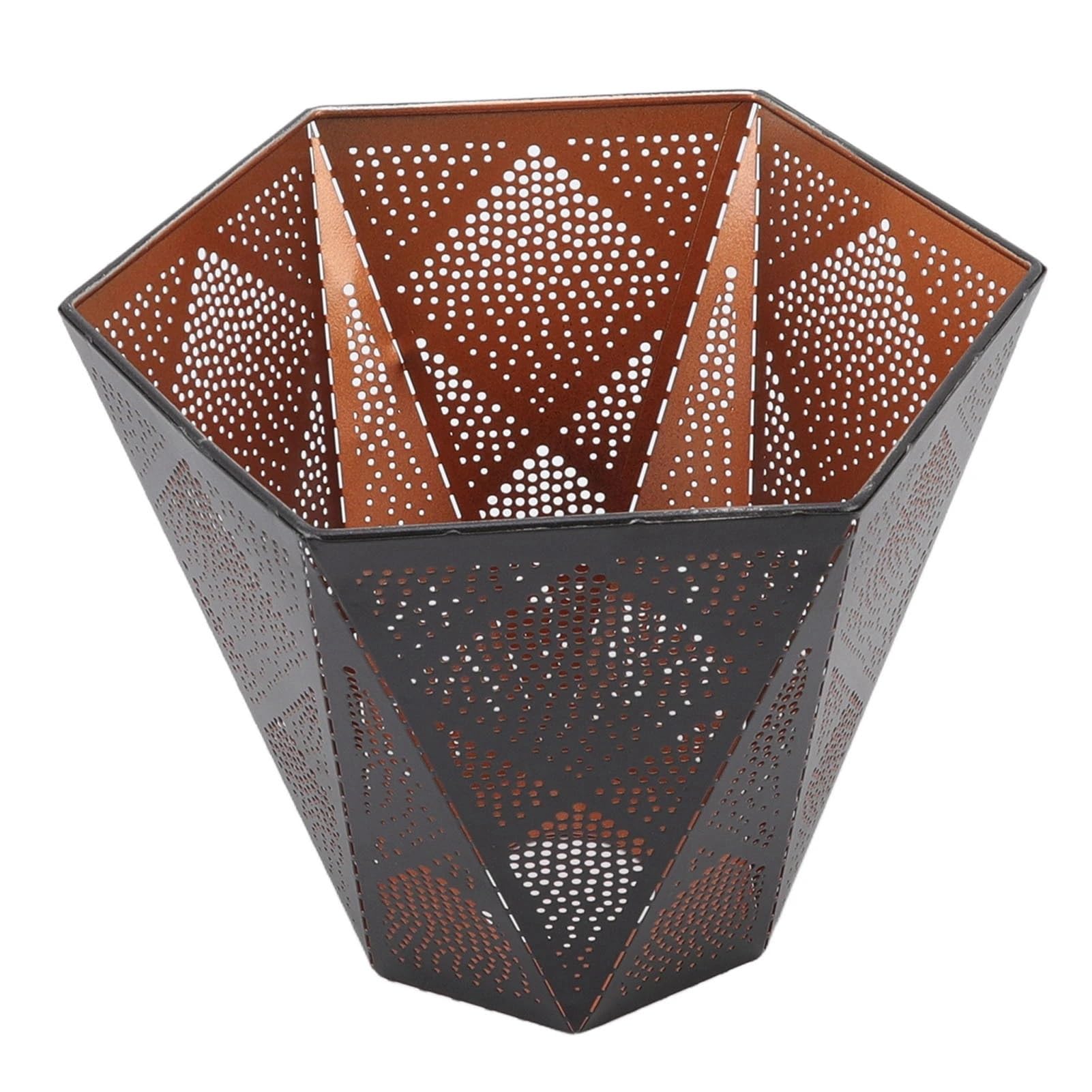 Metal Lamp Cover Hollow Design Lamp Shade for E27 E26 Holder Wrought Iron Modern Table Easy Installation for Bedrooms Entrances