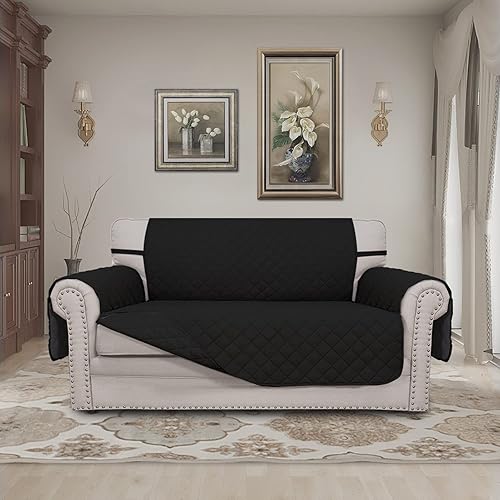 Miniatura 584 de Easy-Going - Funda reversible para sofá, resistente al agua, con varillas de espuma y correas elásticas, protector de muebles para mascotas y perros