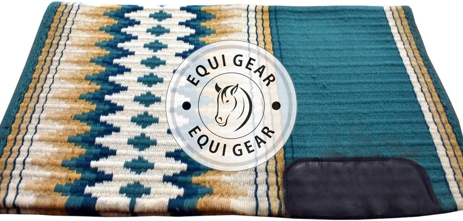 Horse Western Show Saddle Blanket/New Zealand Wool Western Saddle Blanket Top Wool Pad Sensor Flex (Customization Available) N329