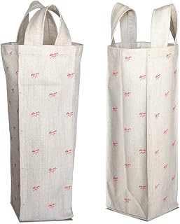 Bonamaison Stampato Digitale Borsa per vino, Borsa Porta Vino in 50% Cotone - 50%...
