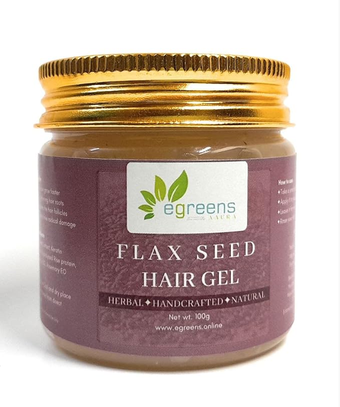 EGREENS AAURAglow naturally Flax seed hair gel mask 100gm Amazon.in
