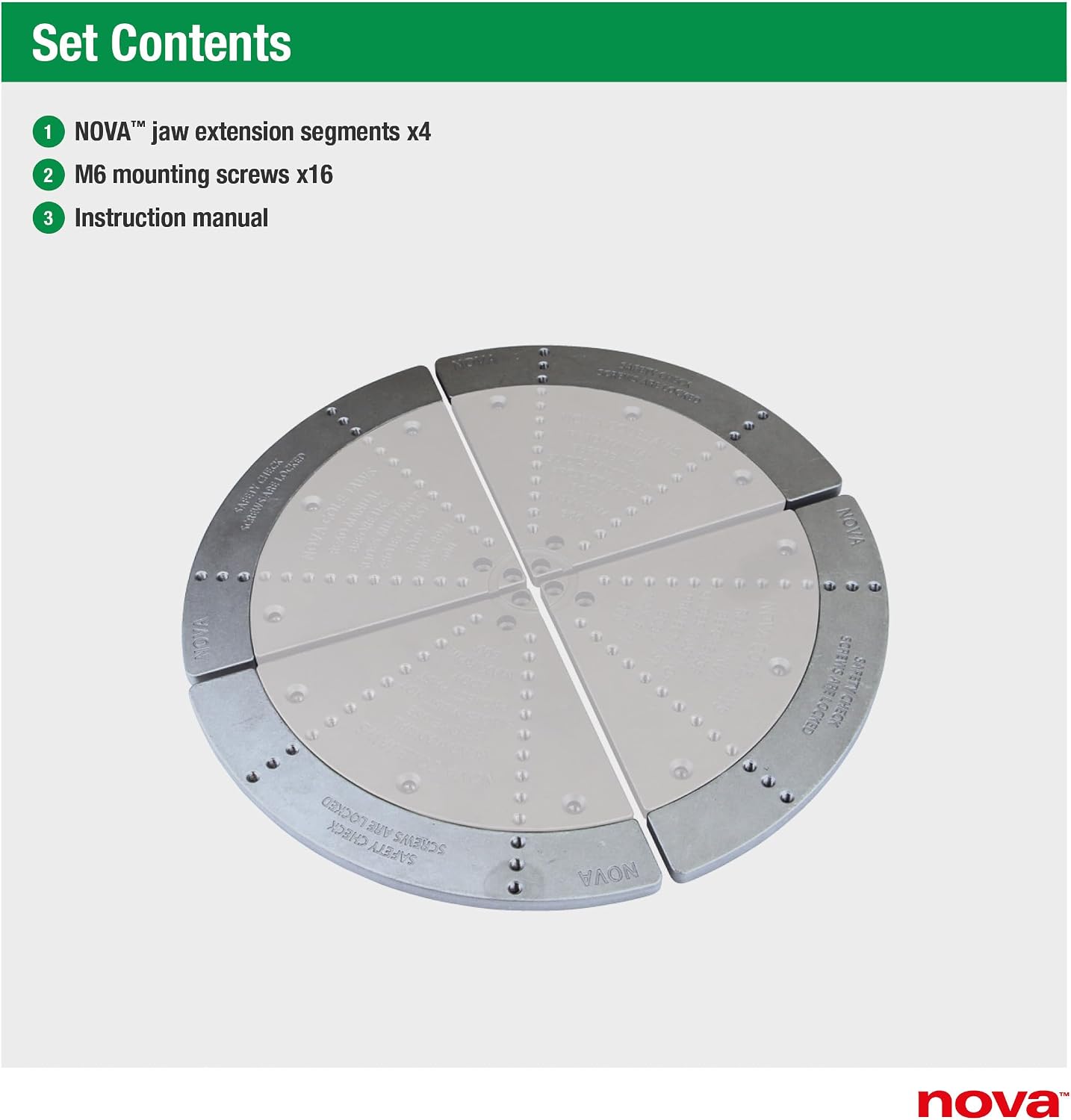 NOVA 6039 Cole Jaw Extension Set Accessory image 5