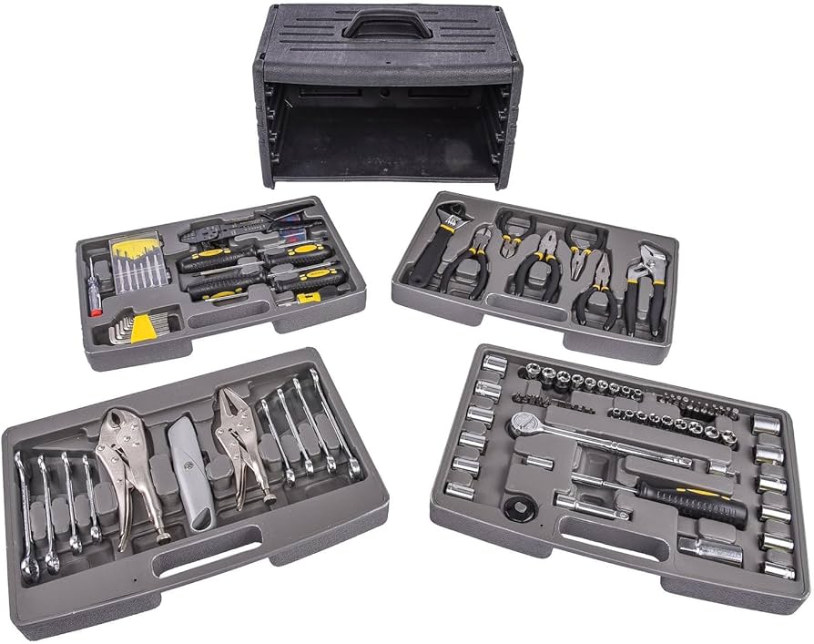 JEGS 99-Piece Tool Set with Carry Case - Pliers, Socket