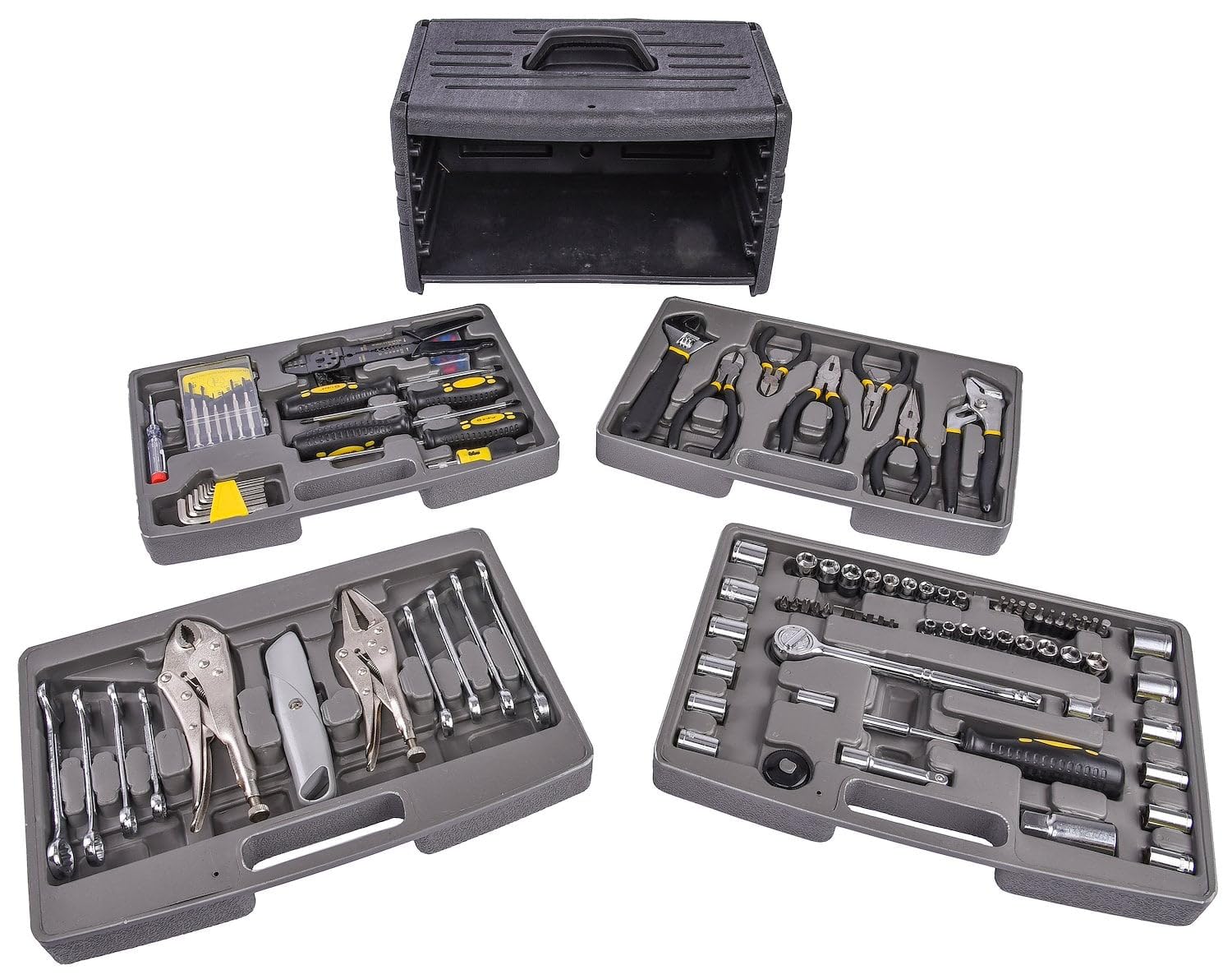 JEGS 99-Piece Tool Set with Carry Case - Pliers, Socket