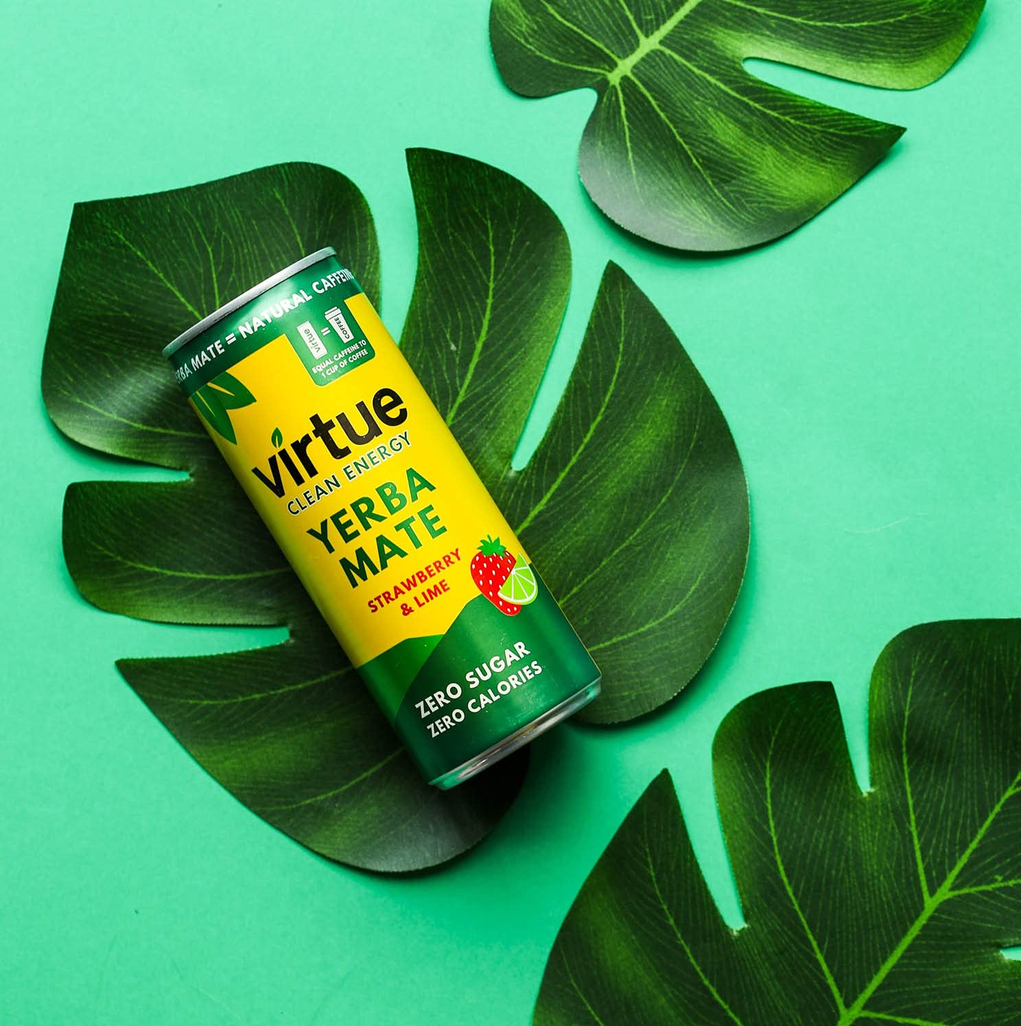 Virtue Yerba Mate Natural Energy Drink Sugar Free, Zero Calories