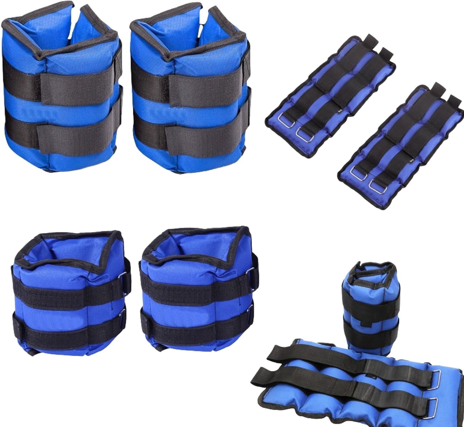 1kg 2kg 3kg 4kg 5kg 6kg Ankle Wrist Leg Weights Straps Running for Men Women Exercise Fitness Gym Strength Resistant Training Adjustable Pads (3KG X 2= 6KG)