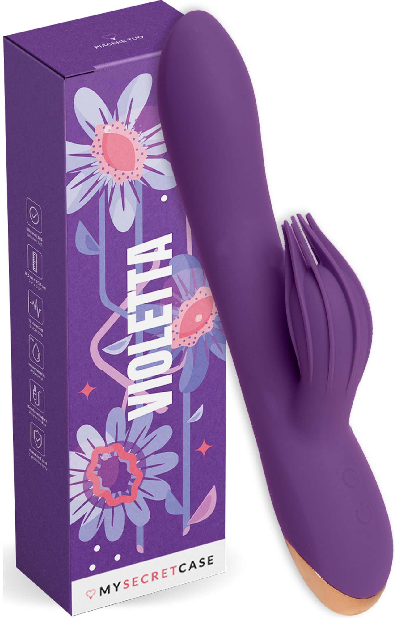 MySecretCase Vibratorensets für Frauen Klitoris 17,5cm Rabbit Vibrator G Punkt Vibration für Frauen Vibratorensets für Paare 12 Vibrationsmodi Sextoysets für Damen
