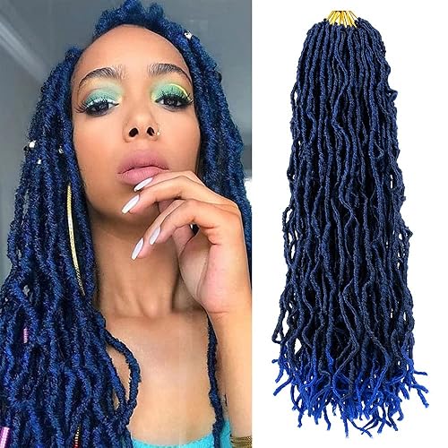 Vista 61 de Umylar Rastas de pelo sintético de ganchillo de 18 pulgadas, 7 paquetes de 7 paquetes de extensiones de cabello sintético de ganchillo para mujeres